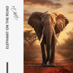 Elephant On The Road - Glass – Bild 5