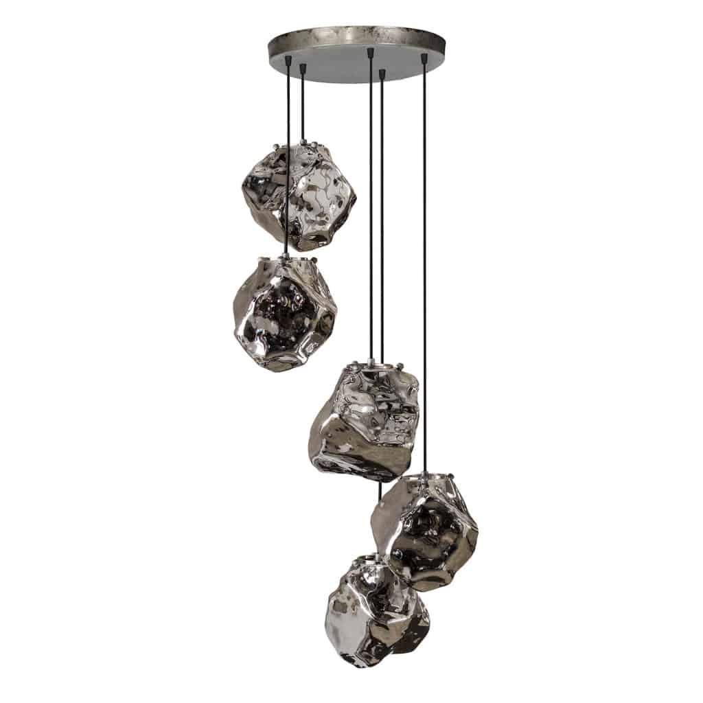 Hanglamp 5L Stone stepped
