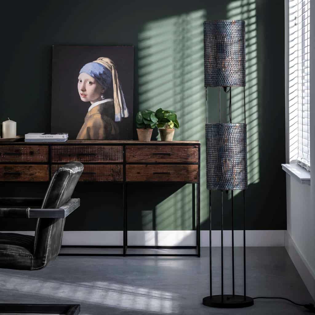 Vloerlamp 2L Cylinder Mesh