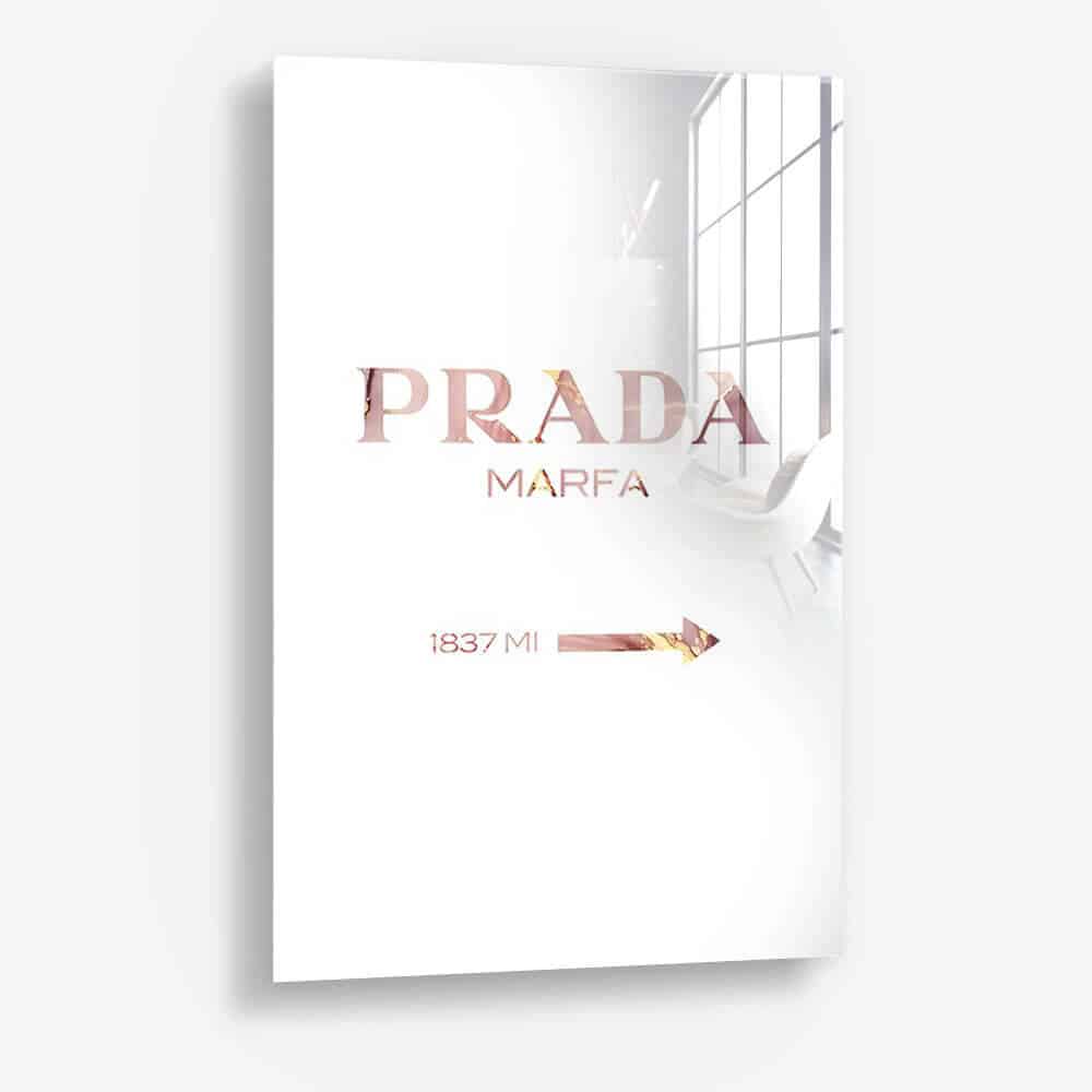 Rose Prada Marfa - Glass