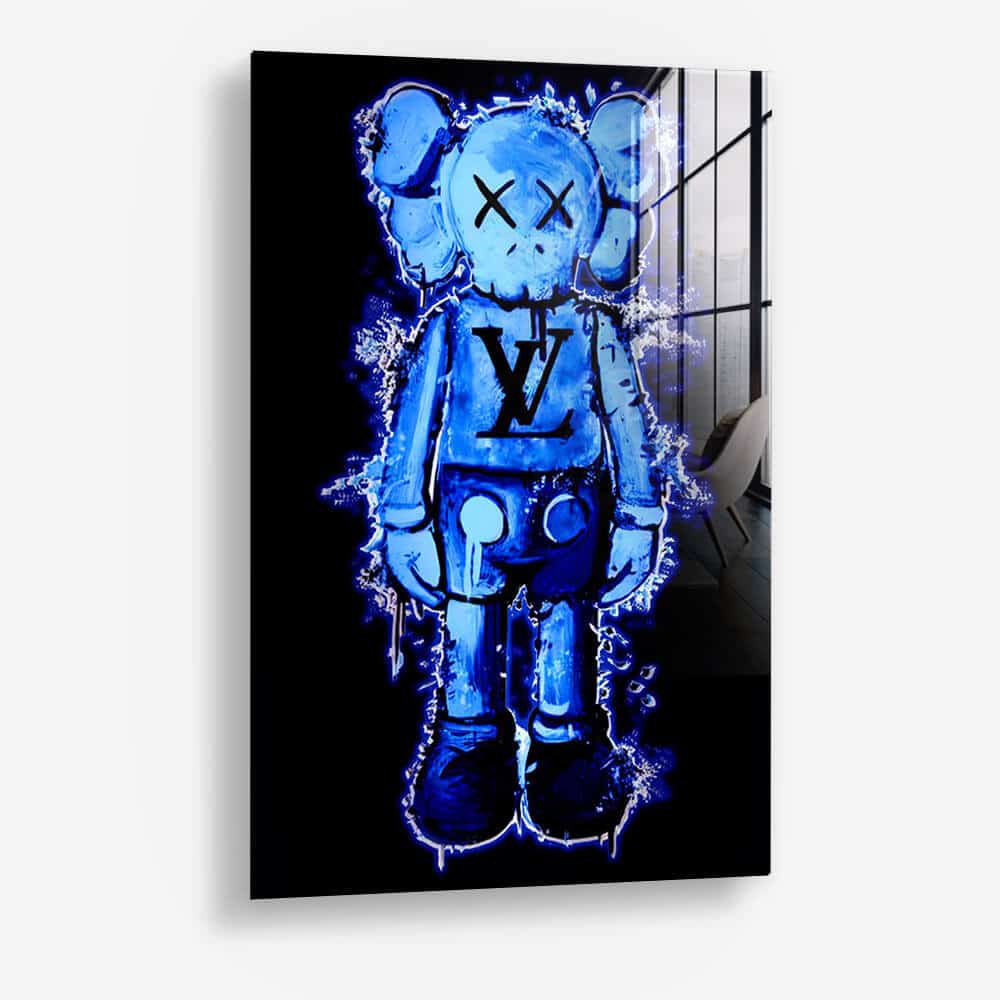 Blue Kaws (Limited Edition) - Glass