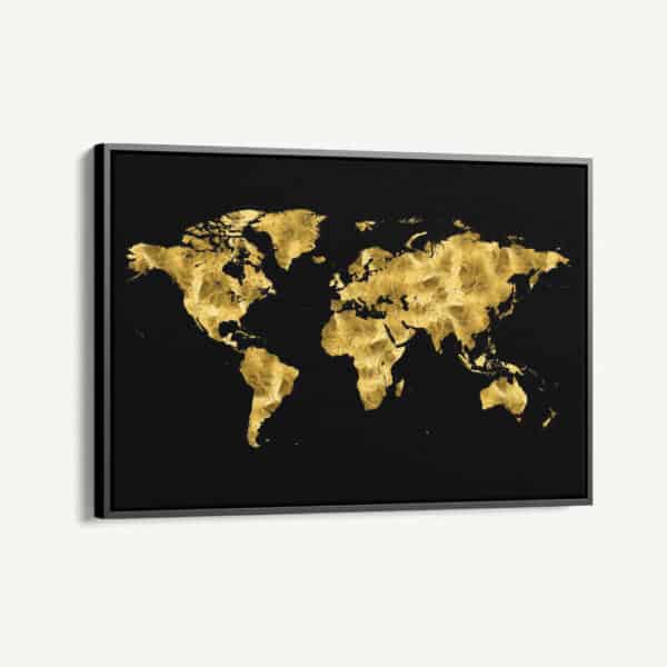 "Golden World Map"