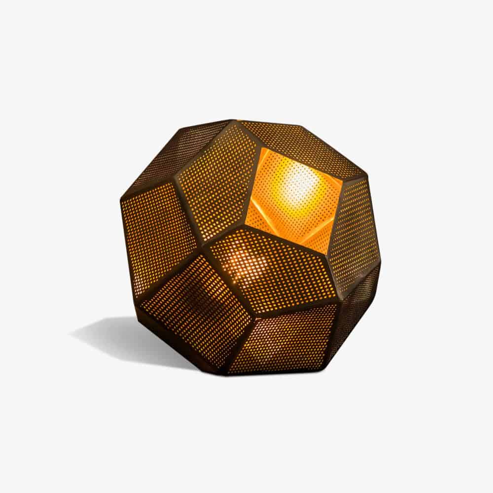 Tafellamp punched hexagon