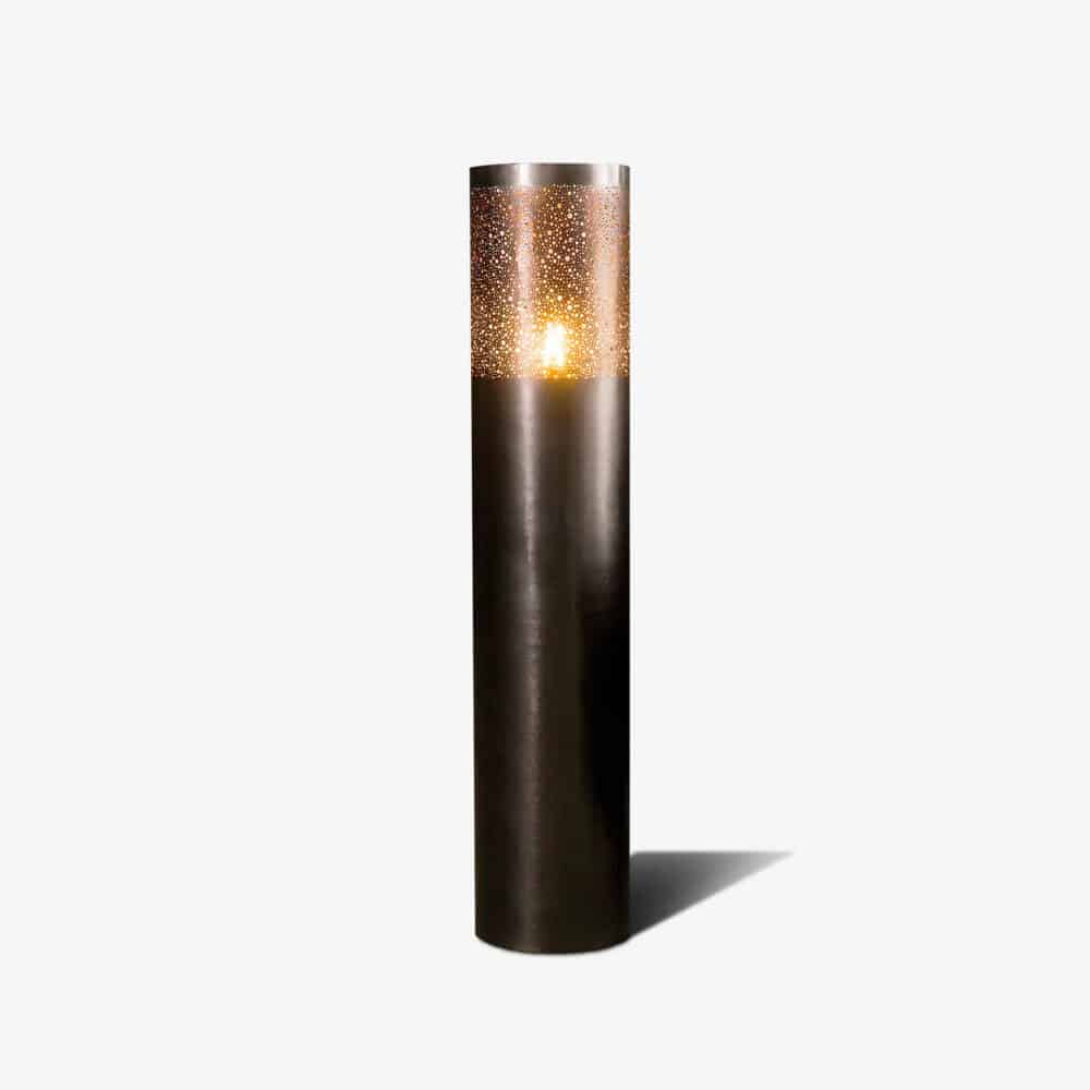 vloerlamp 25 cilinder 120cm zwart nikkel