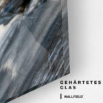Black,  White & Gold Abstract – Glas – Bild 4