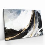 "Black.  White & Gold Abstract" – Bild 2