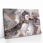 "Grey & Gold Abstract Marble" – Bild 2