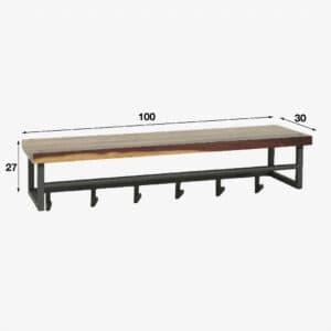 Wandschap Semicircle Ø40