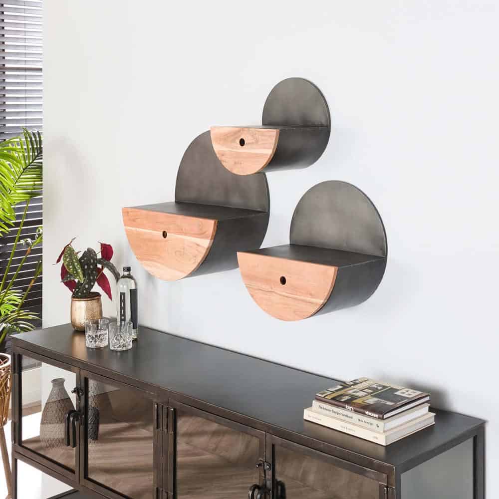 Wandschap Semicircle Ø50