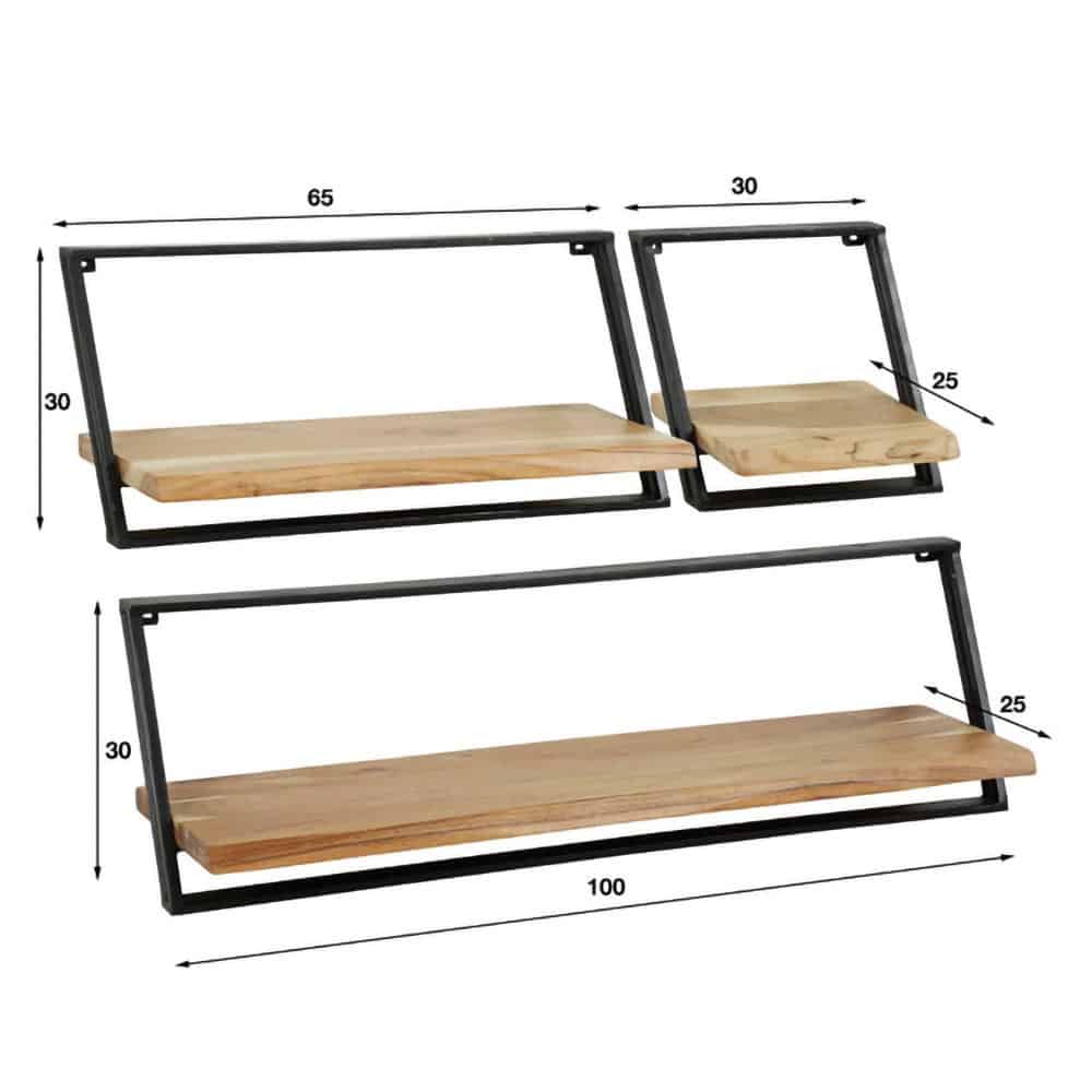 Wandschap set/3 Angle