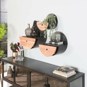 Wandschap Semicircle Ø40