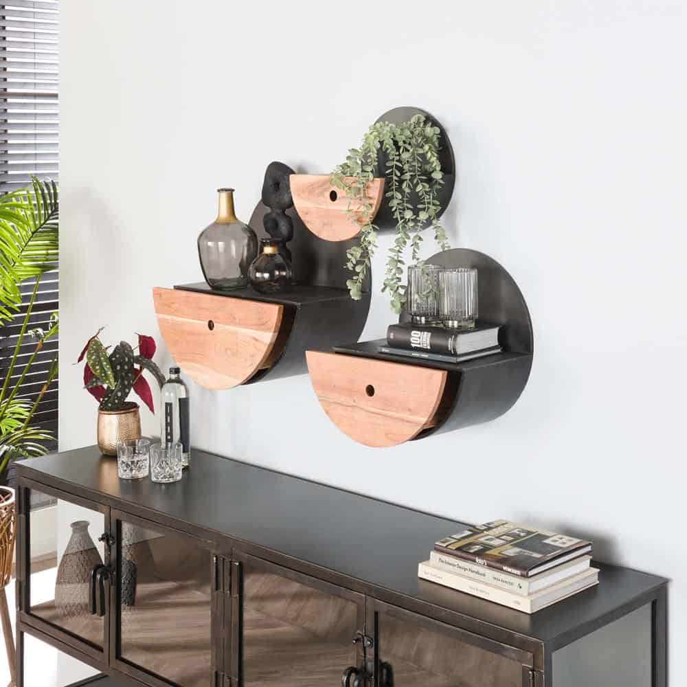 Wandschap Semicircle Ø40