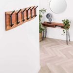 Doppelter Garderobenständer Long Wood (8 haken) – Bild 2