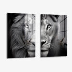 Bündel: "Lion & Lioness II" (2x) – Glas