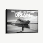"Yacht Dream B&W (HZ)"