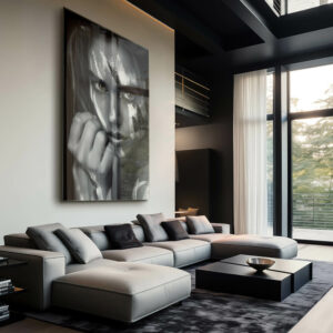 10. Glass Mockup Painted Face