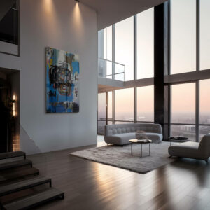 10. Glass Mockup Untitled Art II