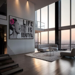 3. Canvas Mockup Life is Beautiful