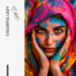Colorful Lady – Glas – Bild 5