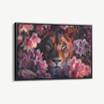 "Lion in Flowers II"