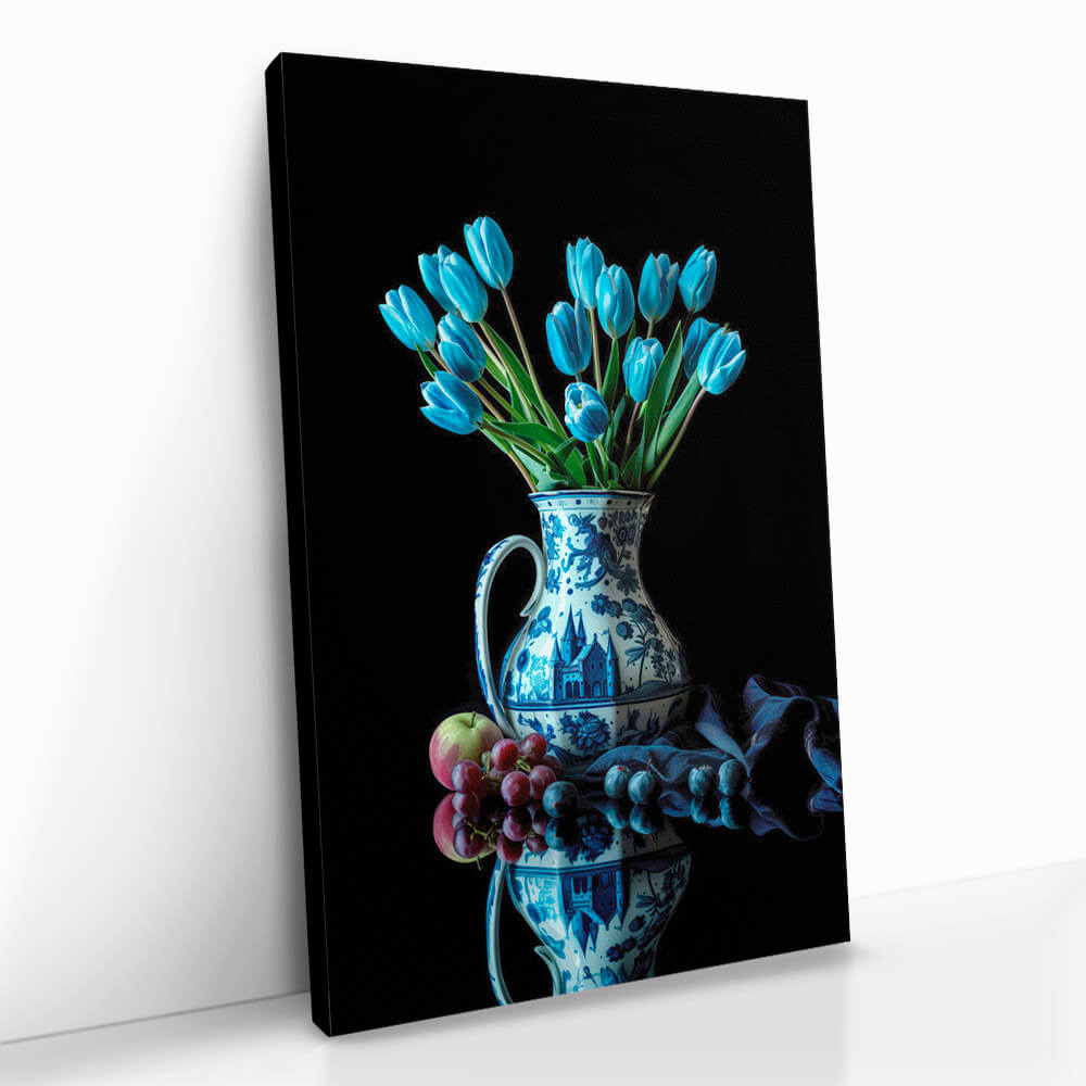 2.-Cvas-Detail-5-Delft-Blue-&-Dutch-Tulips-II