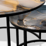 Couchtische Schwarz - Abstract Marble – Bild 3