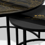 Couchtische Schwarz - Koln Gold – Bild 3