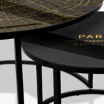 Couchtische Schwarz - Paris Gold – Bild 3