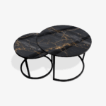 Couchtische Schwarz - Black & Gold Marble – Bild 2