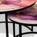 Couchtische Schwarz - Purple Marble – Bild 3
