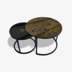 Couchtische Schwarz - Tokyo Gold – Bild 2