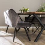 Esszimmer-Sofagitter / Anthrazit-Samt – Bild 2