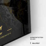 Custom Golden City Map – Glas – Bild 2