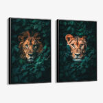 Bündel: "Jungle Lion and Lioness" (2x)