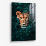 Jungle Lion and Lioness II – Glas