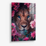 Lioness in Flowers – Glas