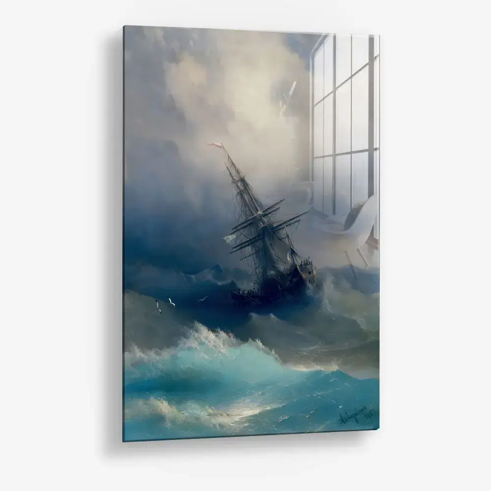 8.-Glass-Detail-1-Ship-in-the-Stormy-Sea
