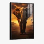 Elephant on the Road II – Glas – Bild 2