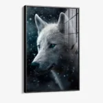 Snowy Wolf - glass – Bild 2