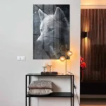 Snowy Wolf - glass – Bild 3