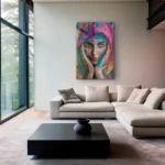 Colorful Lady – Glas – Bild 3