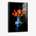 Delft Blue & Dutch Tulips I – Glas – Bild 2