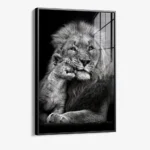 Lion With Cub - glass – Bild 3