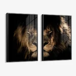 Lion in the Dark (2x) - Glass – Bild 2