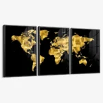 Bundle: "Golden World Map" (3x) – Glas – Bild 2