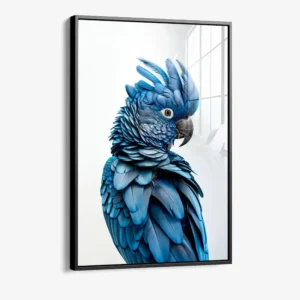 8.-Glass-Framed-Sapphire-Parrot