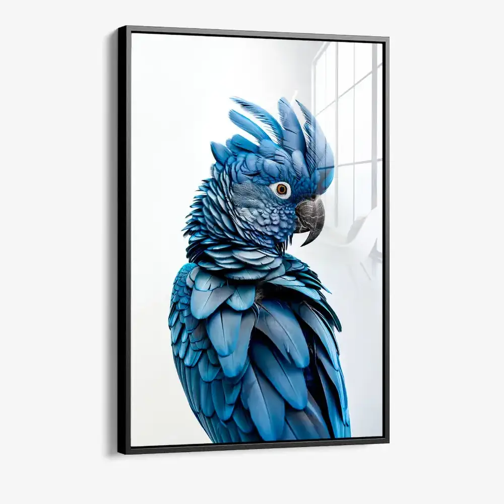 8.-Glass-Framed-Sapphire-Parrot