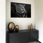 B&W Tiger – Glas – Bild 3