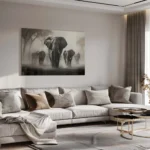 Elephant Family II – Glas – Bild 3