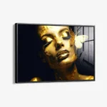 Butterfly Woman (Gold) – Glas – Bild 2